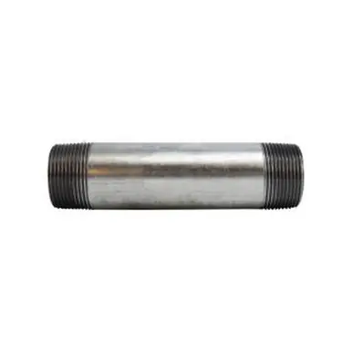 Midland Industries 56130 - Welded Pipe Nipple, 1-1/4" MPT x 1-1/4" MPT, 7" L, Steel, Galvanized, SCH
