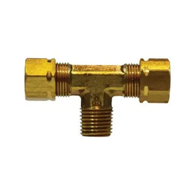 Midland Industries 26292 - Branch Tee w/ 26003 Captive Sleeve Nut, 1/4" Compression x 1/4"