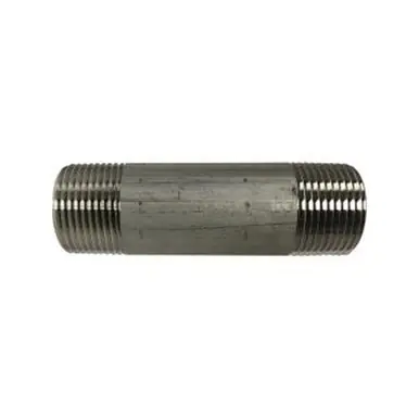 Midland Industries 48102 - Welded Pipe Nipple, 1" MPT x 1" MPT, 2-1/2" L, Stainless Steel, SCH 40