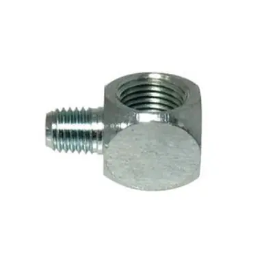 Midland Industries 36373 - 90° Extra Short Elbow, 1/8" NPT(F)F x 1/8" NPT(M)F, Steel, Zinc-Plated