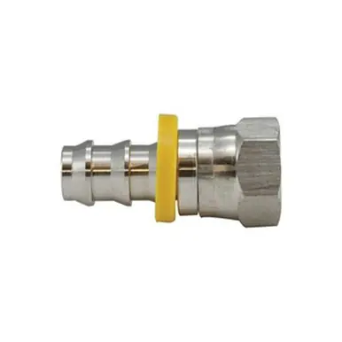 Midland Industries 30234SS - Adapter, 1/2" Push-On Hose Barb x 1/2" Female SAE 45 deg/37° JIC Swivel