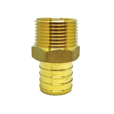 Midland Industries 35076 - Adapter, 1/2" PEX x 1/2" MIP, Brass