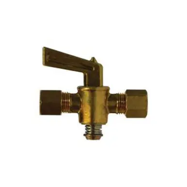 Midland Industries 46143 - Shut-Off Cock, 1/2" Nominal, Male Compression, forged Brass Body