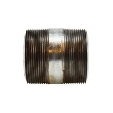 Midland Industries 58162 - Pipe Nipple, 2" MPT x 2" MPT, 3" L, Steel, Galvanized, SCH 80 Schedule