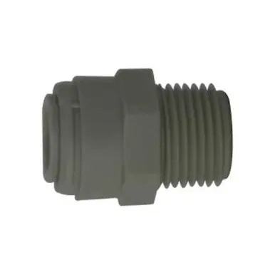 Midland Industries 20059P - Adapter, 3/8" Push-In x 3/8" MIP, Polypropylene