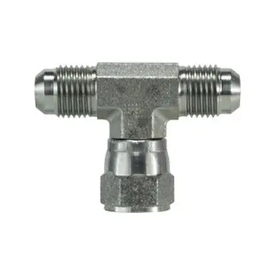 Midland Industries 660055 - Swivel Nut Branch Tee, 1/2" JIC x 1/2" JIC x 1/2" Female JIC, Steel