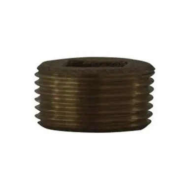Midland Industries 44638LF - Square Drive Countersunk Plug, 2" MPT, Bronze
