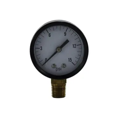 Midland Industries 80003 - Pneumatic Pressure Gauge, 2" Dial, 0 to 60 psi Measuring Range, 1/4"