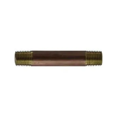 Midland Industries 42025 - Nipple, 1/4" MPT x 1/4" MPT, 3-1/2", Brass