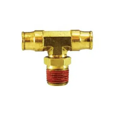 Midland Industries 20109 - Swivel Branch Tee, 5/32" Tube OD x 1/8" Male NPTF x 5/32" Tube OD, Brass