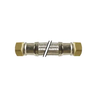 Midland Industries 924115 - Washing Machine Connector, 15" L, Stainless Steel, Heavy Duty Brass