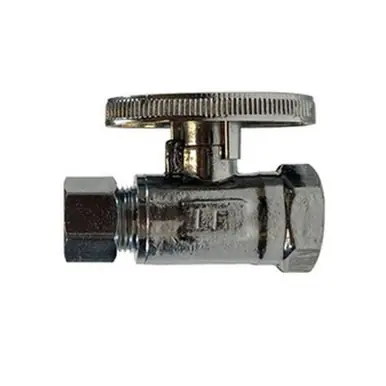 Midland Industries 746536 - Straight Supply Stop, 3/8 x 3/8" Nominal, FIP x Compression, Brass Body