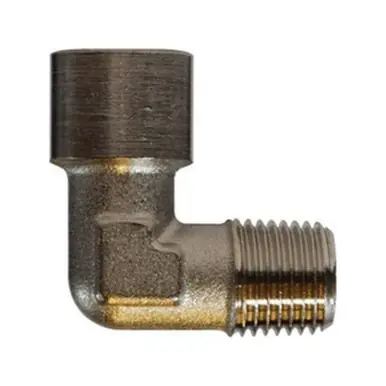 Midland Industries 28915 - 90° Elbow, 3/4" Male BSPT x 3/4" Female BSP, Brass, Nickel-Plated