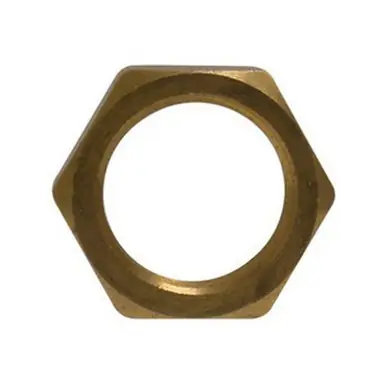 Midland Industries 28304J - Jam Nut, 1-1/8-14 UNS, Brass