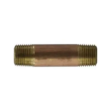 Midland Industries 42064 - Nipple, 1/2" MPT x 1/2" MPT, 3" Brass