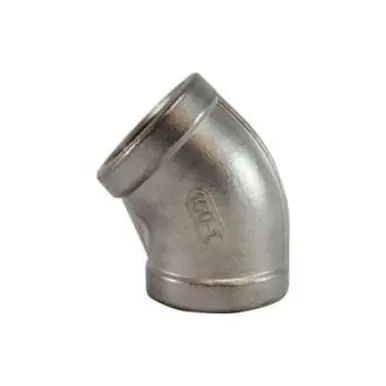 Midland Industries 63188 - 45° Elbow, 2" NPT(F) x 2" NPT(F), Stainless Steel, 150 lb