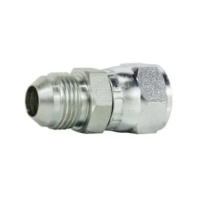 Midland Industries 650444 - Straight Swivel Nut Connector, 7/16" Male JIC x 7/16" Female JIC