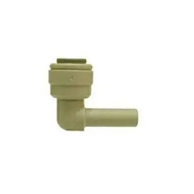 Midland Industries 20742P - Plug" Elbow, 1/4" Push" Tube x 1/4" Push-On Hose Stem, Plastic