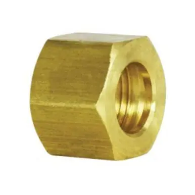 Midland Industries 18040 - Hex Nut, 5/8" Compression, Brass