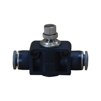 Midland Industries 20489C - In-Line Needle Valve, 3/8" Nominal, Push-In, 0 to 150 psi Pressure,