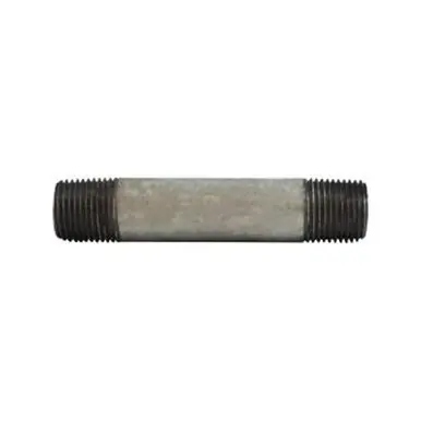 Midland Industries 56245 - Welded Pipe Nipple, 1/2" MPT x 1/2" MPT, 48" L, Steel, Galvanized, SCH 40