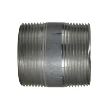 Midland Industries 76141 - Pipe Nipple, 1-1/2" MPT x 1-1/2" MPT, 2" L, Aluminum