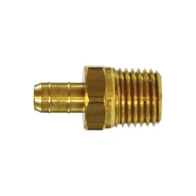 Midland Industries 32153 - Adapter, 3/8" Barbed x 1/4" MIP, Brass