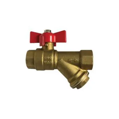 Midland Industries 947134 - Ball Valve w/ Y-Strainer, Stamped Stainless Steel Screen, 3/4" Nominal,