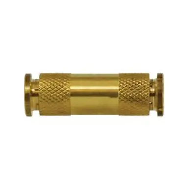 Midland Industries 20018 - Union Straight Connector, 5/32" Push" Tube x 5/32" Push" Tube, Brass
