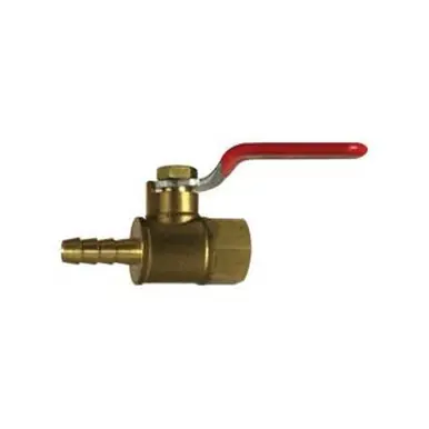 Midland Industries 944136 - Mini Ball Valve, 1/4" Nominal, FIP x Hose Barbed, 200 psi WOG Pressure
