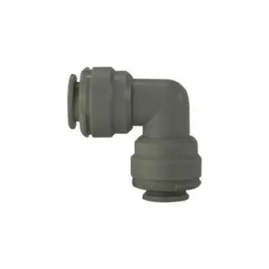 Midland Industries 20704P - 90° Union Elbow, 3/16" Push" Tube x 3/16" Push" Tube, Plastic