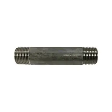 Midland Industries 48045 - Welded Pipe Nipple, 3/8" MPT x 3/8" MPT, 3-1/2" L, Stainless Steel, SCH