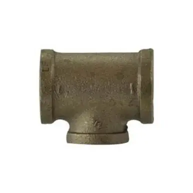 Midland Industries 44344LF - Reducing Tee, 2-1/2" FPT x 2-1/2" FPT x 2" FPT, Bronze