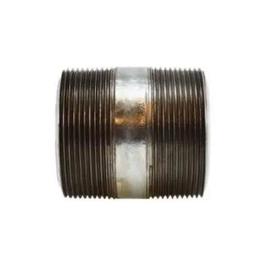 Midland Industries 58160 - Pipe Nipple, 2" MPT x 2" MPT, Close L, Steel, Galvanized, SCH 80 Schedule