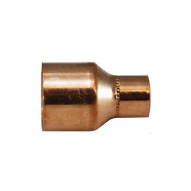 Midland Industries 77271 - Reducing Coupling w/ Stop, 1-1/2" C x 1-1/4" C, Copper