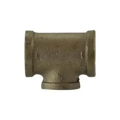 Midland Industries 44288LF - Reducing Tee, 3/4" FPT x 1/2" FPT x 3/4" FPT, Bronze