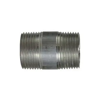 Midland Industries 76105 - Pipe Nipple, 1" MPT x 1" MPT, 4" L, Aluminum