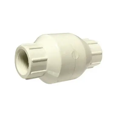 Midland Industries 940331 - In-Line Spring Check Valve, 1/2" Nominal, FPT x FPT, PVC Body, Domestic