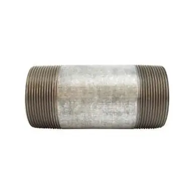 Midland Industries 56211 - Welded Pipe Nipple, 3" MPT x 3" MPT, 10" L, Steel, Galvanized, SCH 40