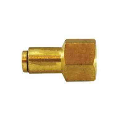 Midland Industries 20034V - Adapter w/ FKM Seal, 1/4" Push-In x 1/8" FIP, Brass