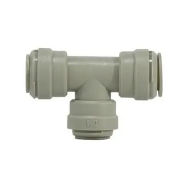 Midland Industries 20725P - Reducing Branch Tee, 3/8" Push" Tube x 1/4" Push" Tube x 1/4" Push" Tube