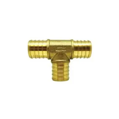 Midland Industries 35041 - Union Tee, 1/2" PEX x 1/2" PEX x 1/2" PEX, Brass