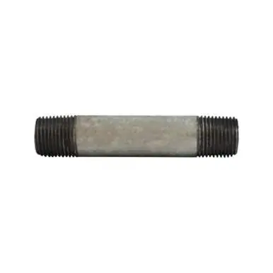 Midland Industries 56061 - Welded Pipe Nipple, 1/2" MPT x 1/2" MPT, 1-1/2" L, Steel, Galvanized, SCH