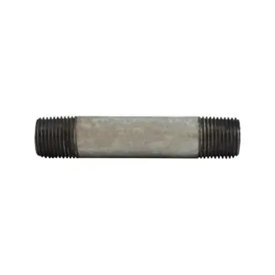 Midland Industries 56068 - Welded Pipe Nipple, 1/2" MPT x 1/2" MPT, 5" L, Steel, Galvanized, SCH 40