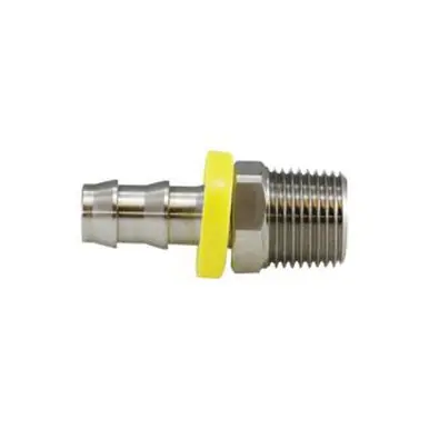 Midland Industries 30204SS - Adapter, 3/8" Push-On Hose Barbed x 3/8" MIP, Stainless Steel