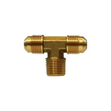 Midland Industries 10217 - Branch Tee, 5/8" Male Flare x 5/8" Male Flare x 3/8" Male NPTF, Brass