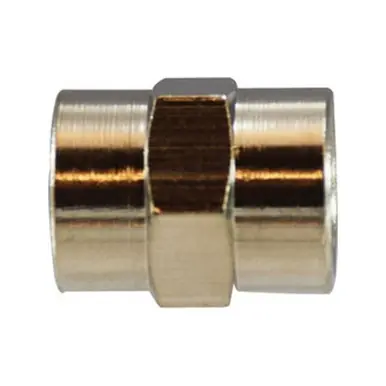 Midland Industries 28894 - Pipe Coupling, 1/8" Female BSPP x 1/8" Female BSPP, Nickel-Plated Brass