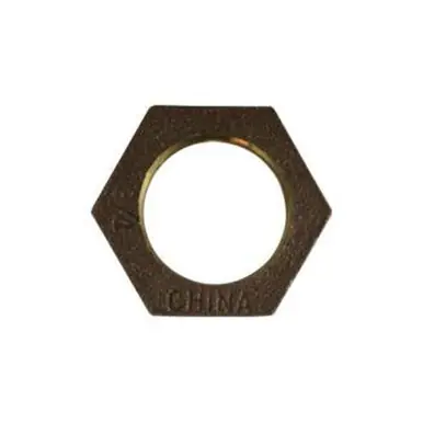 Midland Industries 44703 - Hex Locknut, 1/2" FPT, Bronze
