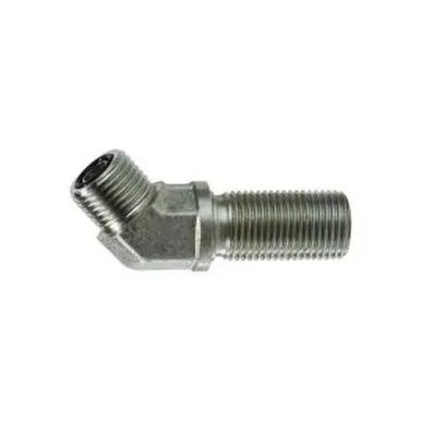 Midland Industries FS270266 - 45° Bulkhead Union Elbow, 11/16" Male ORFS x 11/16" Male ORFS, Steel
