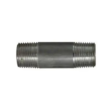 Midland Industries 76046 - Pipe Nipple, 3/8" MPT x 3/8" MPT, 4" L, Aluminum